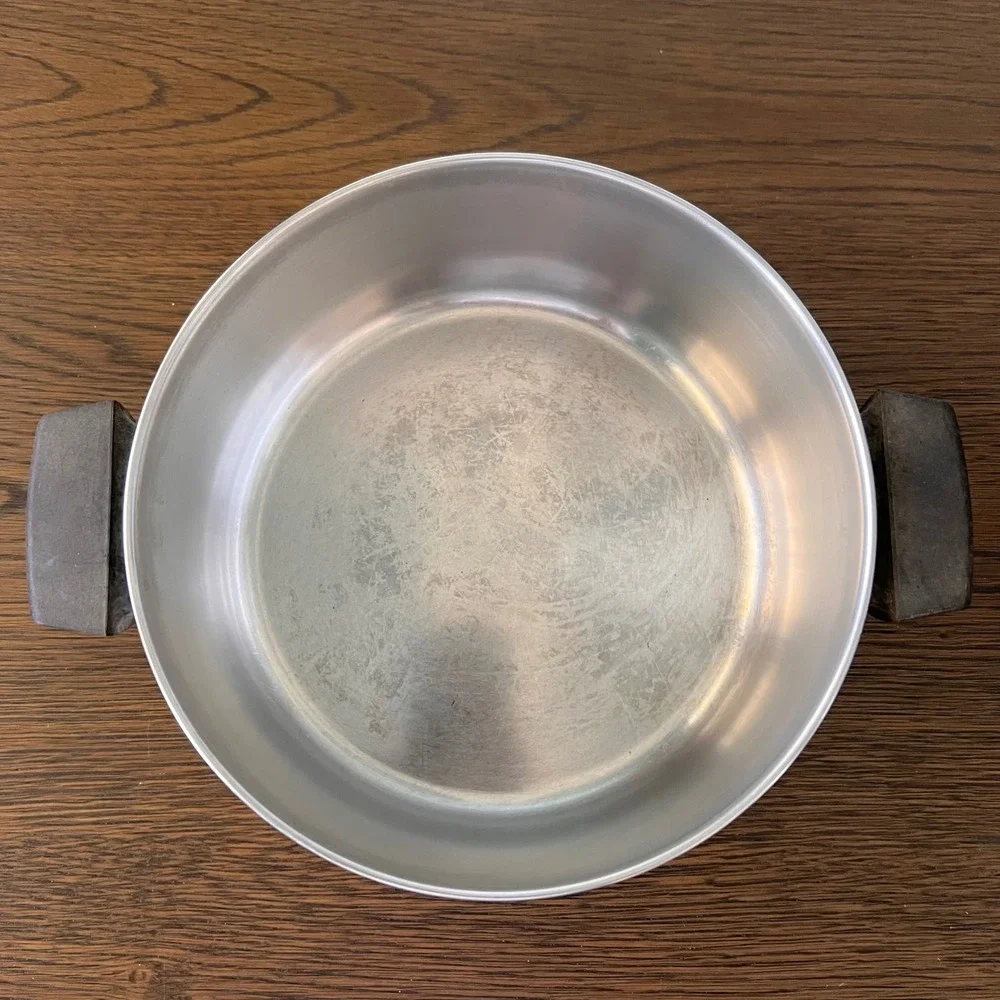 Revere Ware 4 1/2 Qt Stock Pot Copper Clad Bottom Stainless Steel Clinton IL USA
